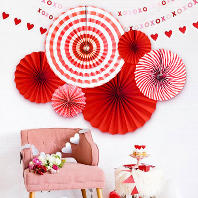 6 or 8 pcs/set Party Paper Fans   | Nicro Party
