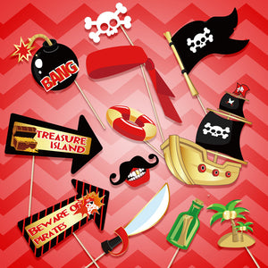 Pirate Theme Photo Booth Props | Nicro Party