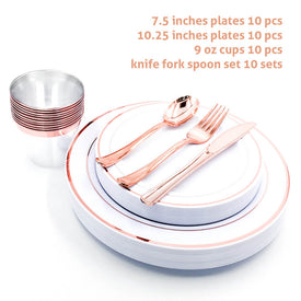 Disposable Clear Dinnerware Set  | Nicro Party