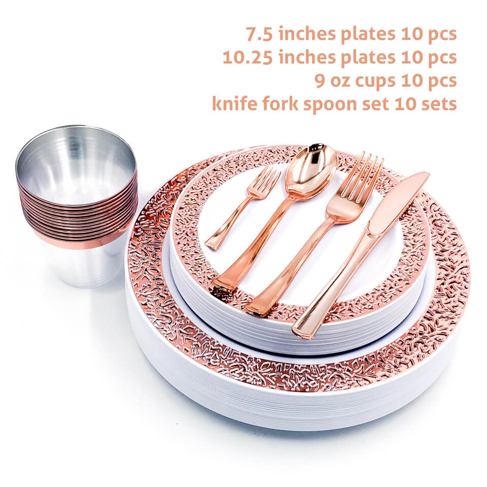 Disposable Clear Dinnerware Set  | Nicro Party