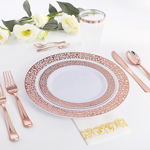 Image of Disposable Clear Dinnerware Set  | Nicro Party