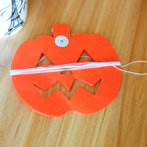 Image of Halloween Pumpkin  Paper Garland
