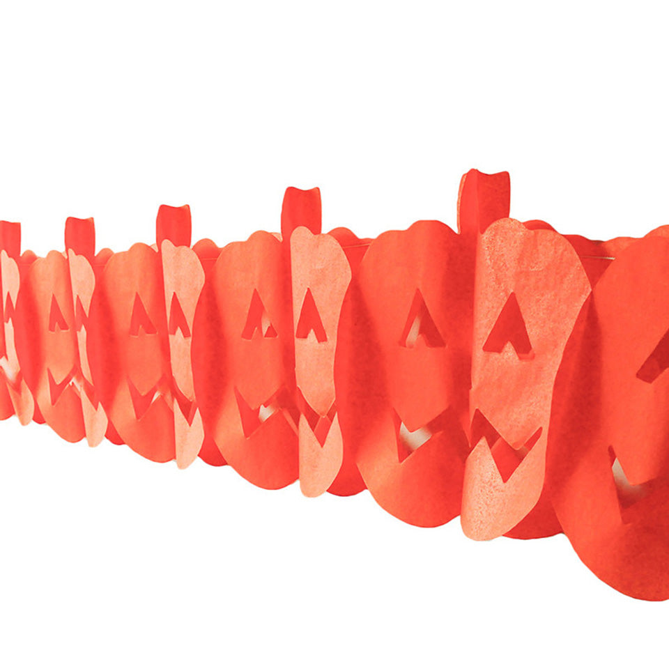 Halloween Pumpkin  Paper Garland
