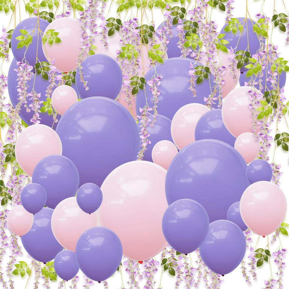 Purple Pink Balloons Artificial Wisteria Kit