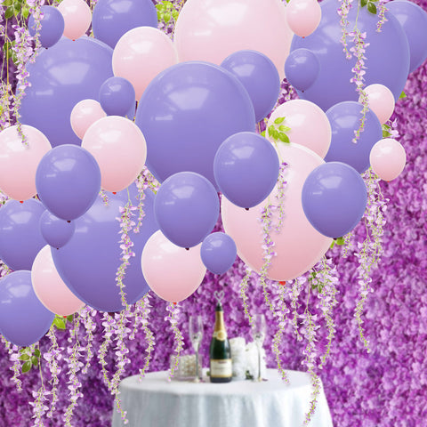 Purple Pink Balloons Artificial Wisteria Kit