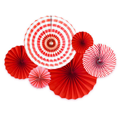 6 or 8 pcs/set Party Paper Fans   | Nicro Party