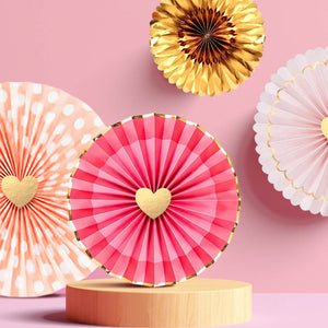 Rose Gold Pink Paper Fans Kit | Nicro Party