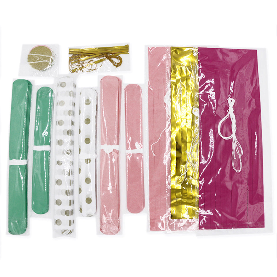 Rose Gold Pink Party Decoration Kit