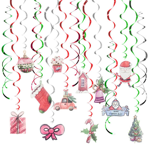Image of Santa Claus Car Spiral Ornaments | Nicro Party