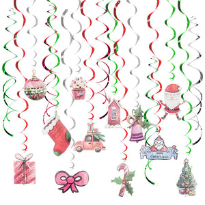 Santa Claus Car Spiral Ornaments | Nicro Party