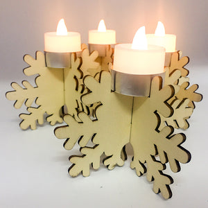 Snowflake Tea Light Candle Holder | Nicro Party 