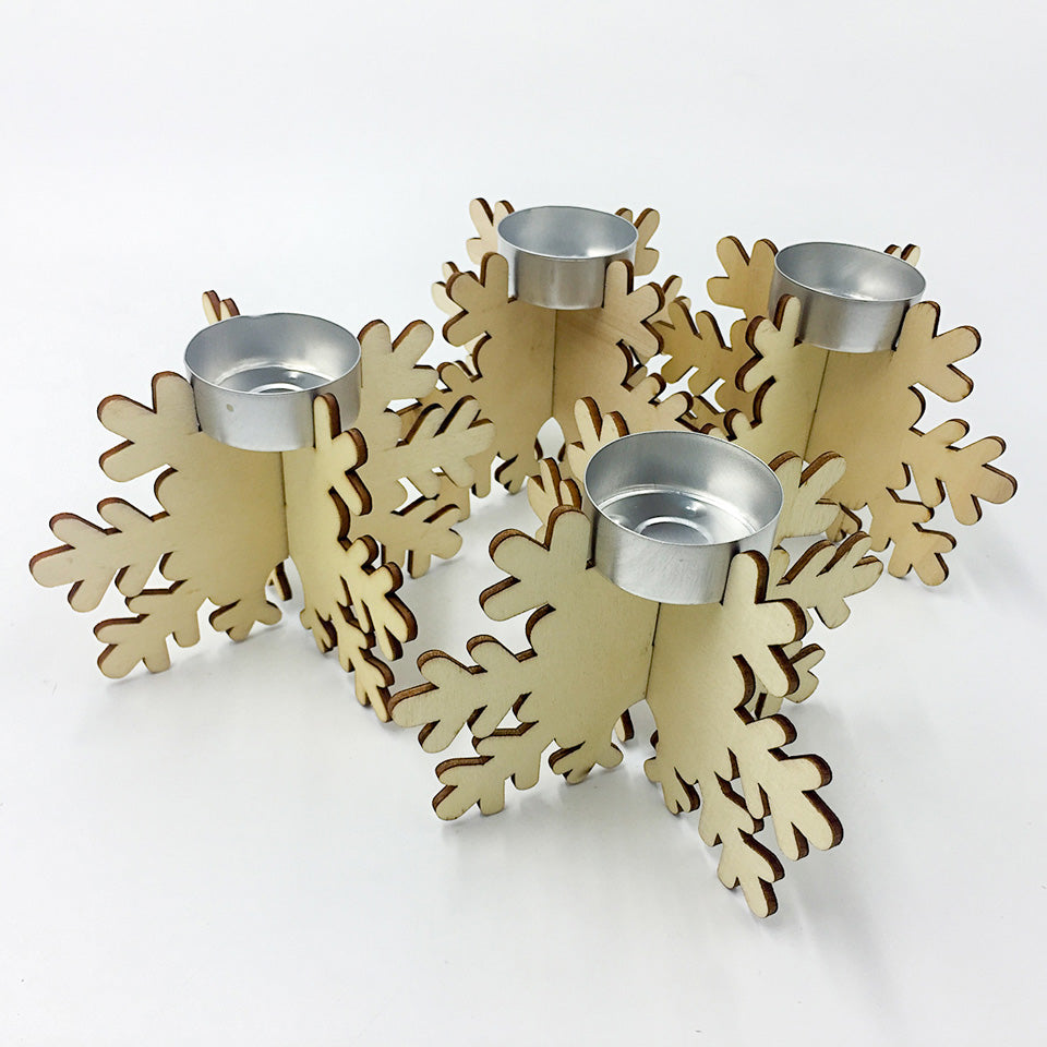 Snowflake Tea Light Candle Holder | Nicro Party 
