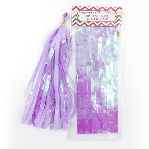 Image of Neon Film PET Paper Tissue Tassel | Nicro Party