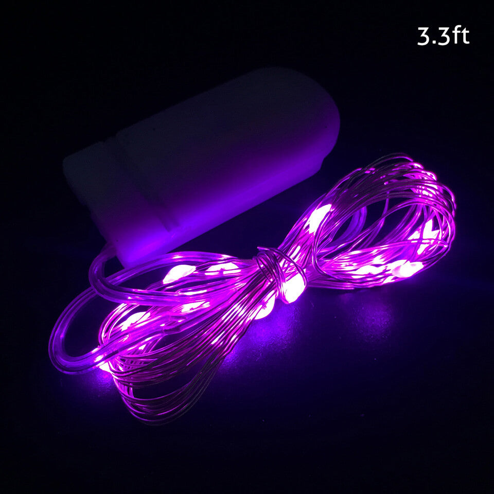 1/2/3M 10/20/30 Leds Christmas Lights String LED for Festival Wedding Birthday | Nicro Party