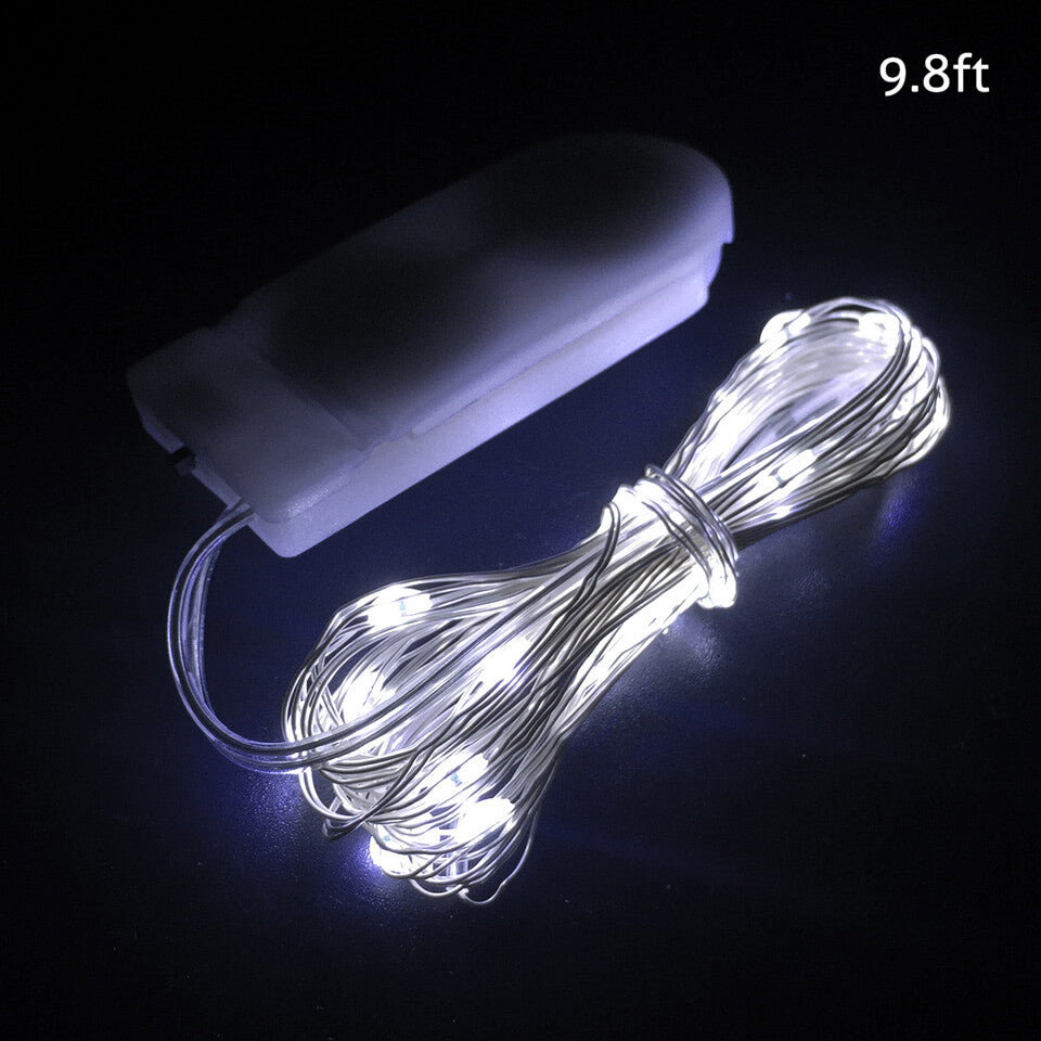 1/2/3M 10/20/30 Leds Christmas Lights String LED for Festival Wedding Birthday | Nicro Party