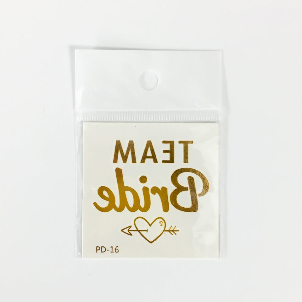 Team Bride Tattoo Sticker | Nicro Party