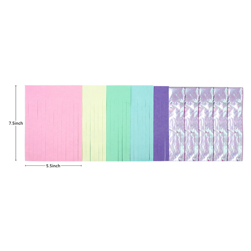 Unicorn Party Paper Foil Tissue Tassel