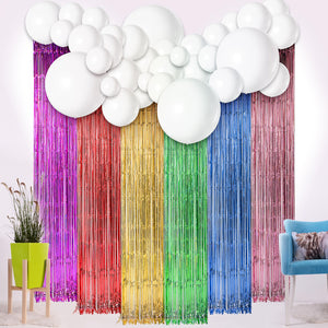 Unicorn Theme Tassel Curtain Balloons Kit