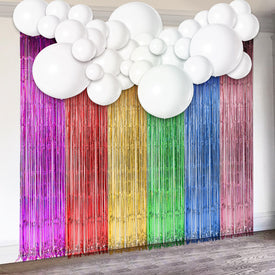Unicorn Theme Tassel Curtain Balloons Kit