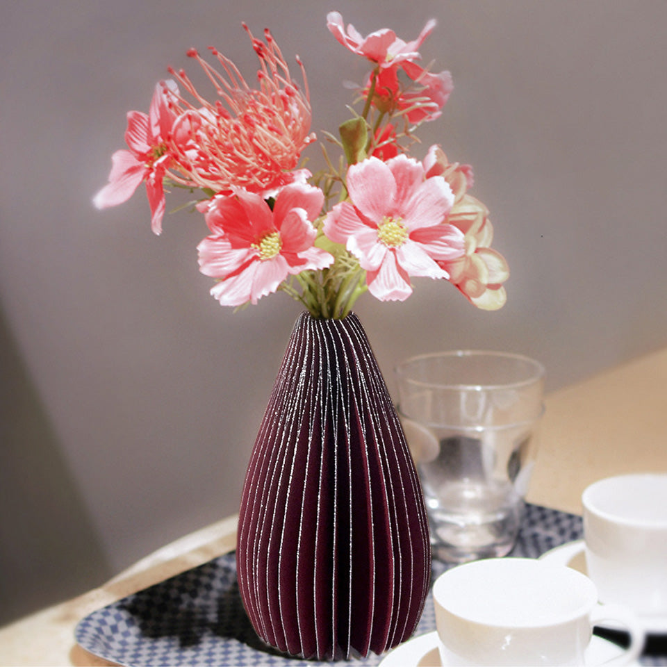 Water Droplets Shape Paper Vase