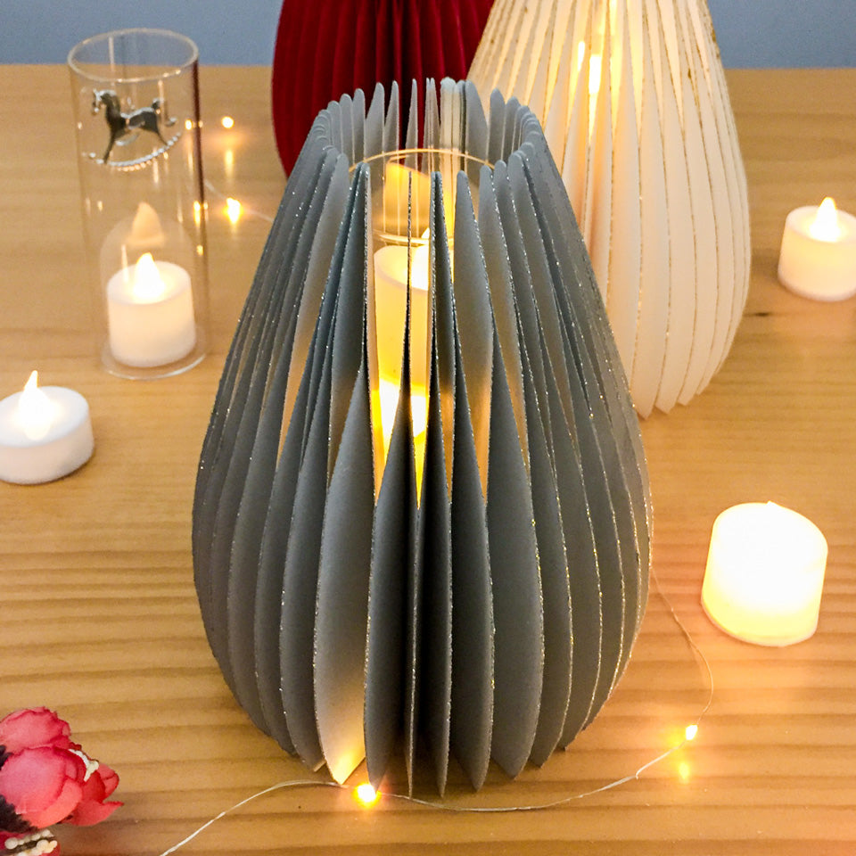 Water Droplets Shape Paper Vase