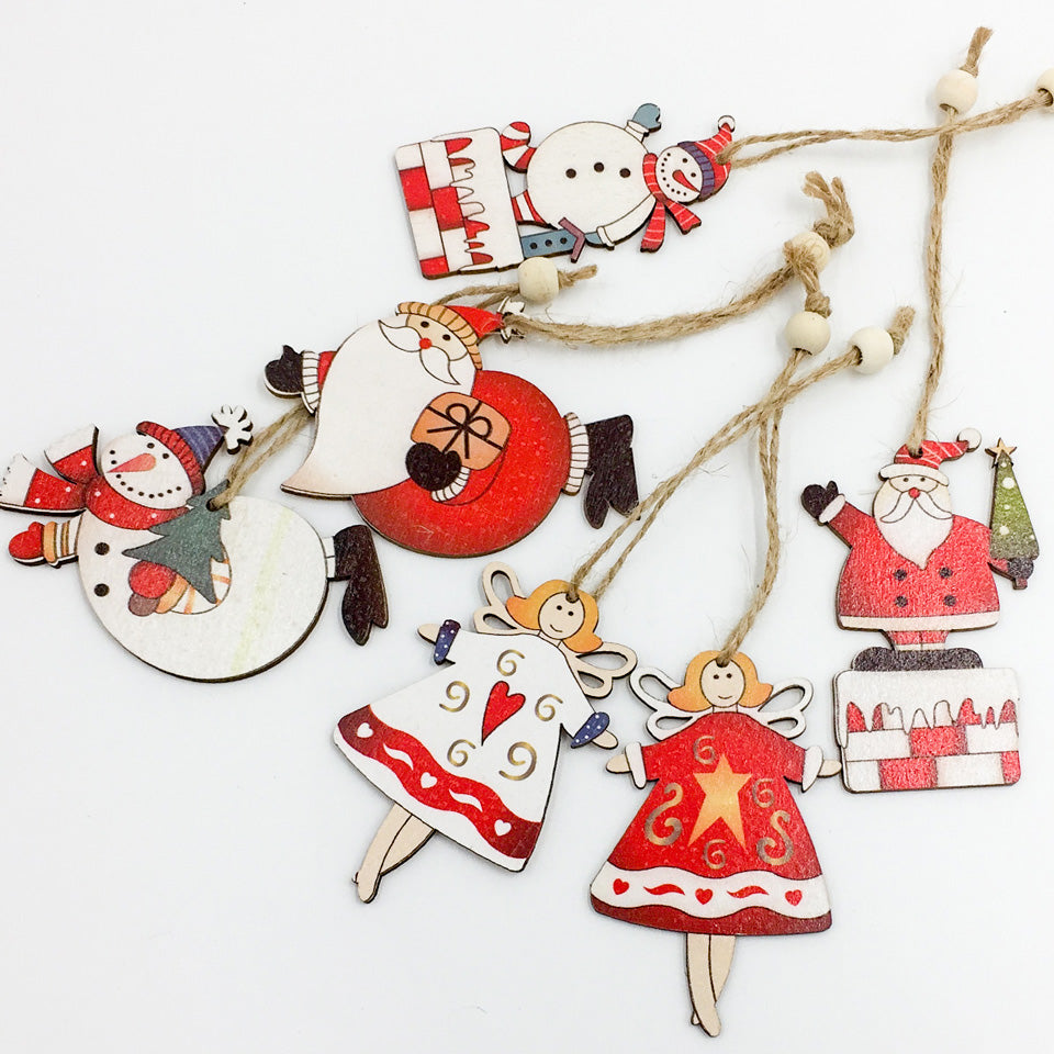 Wooden Christmas Tree Pendant | Nicro Party