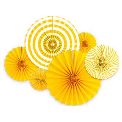 6 or 8 pcs/set Party Paper Fans   | Nicro Party