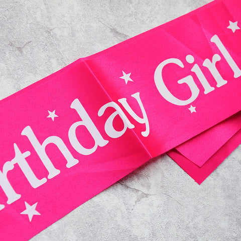 Image of Birthday Girl Sash Party Decoration