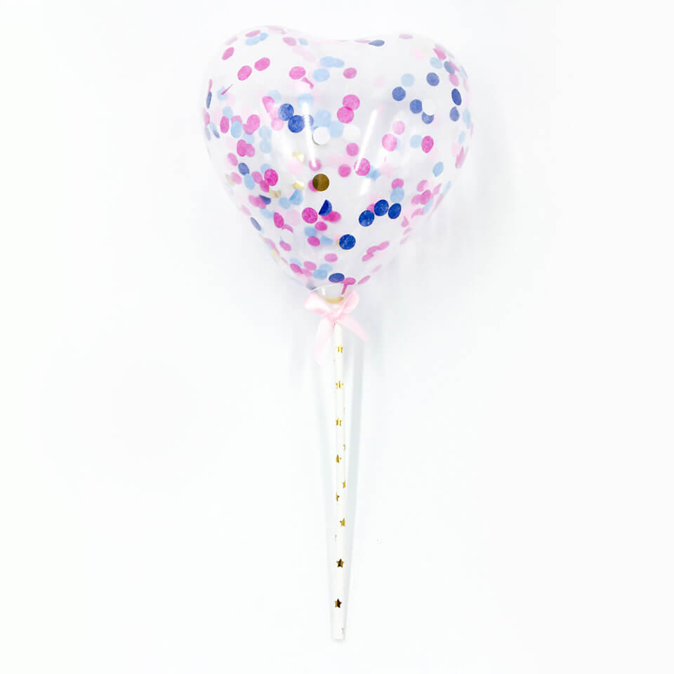 5 inch Confetti Balloons Cupcake Topper | Nicro Party