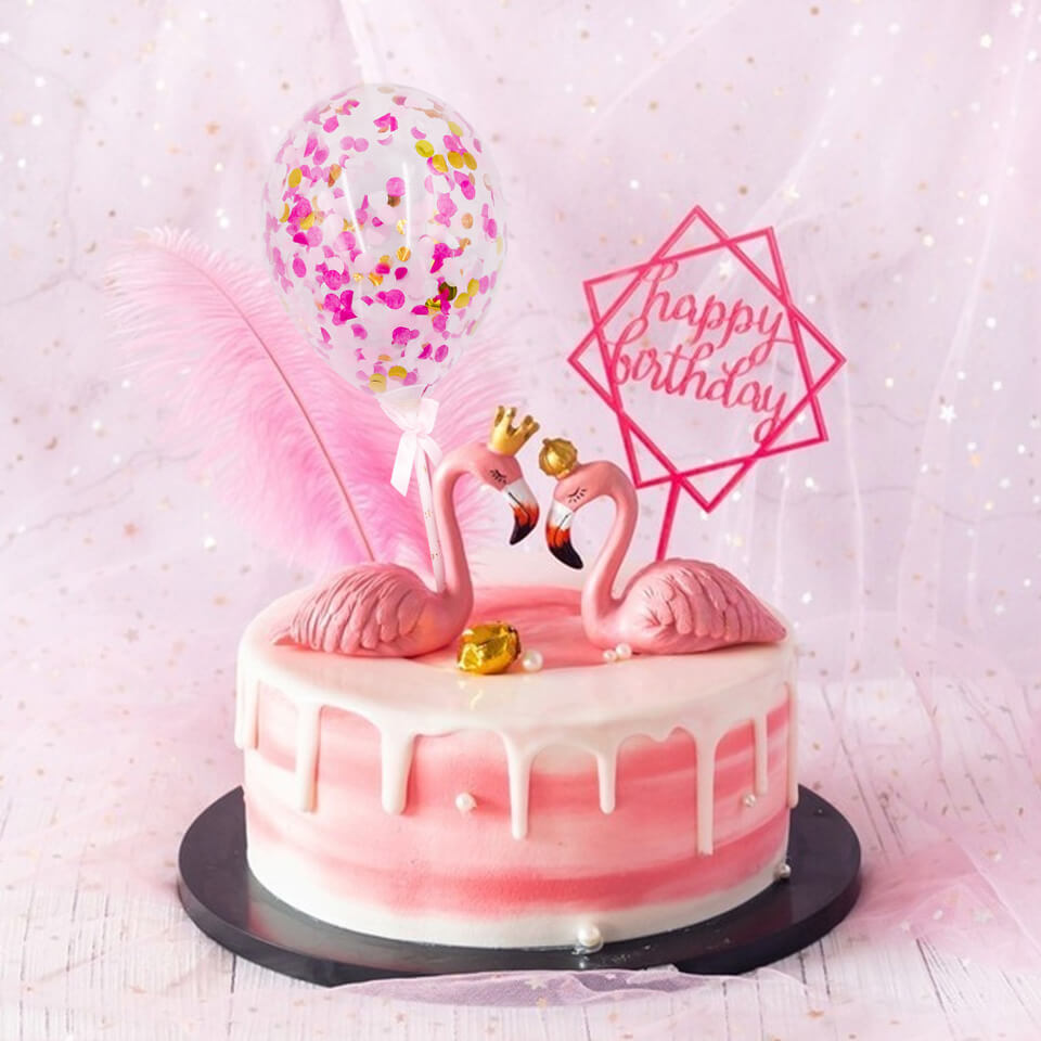 5 inch Confetti Balloons Cupcake Topper | Nicro Party