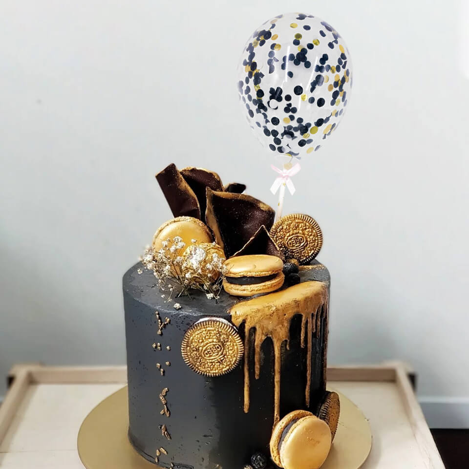 5 inch Confetti Balloons Cupcake Topper | Nicro Party