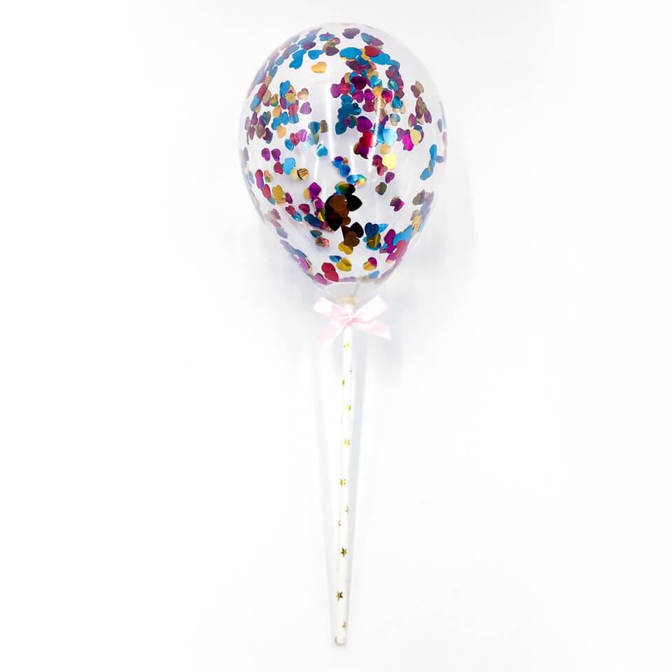 5 inch Confetti Balloons Cupcake Topper | Nicro Party