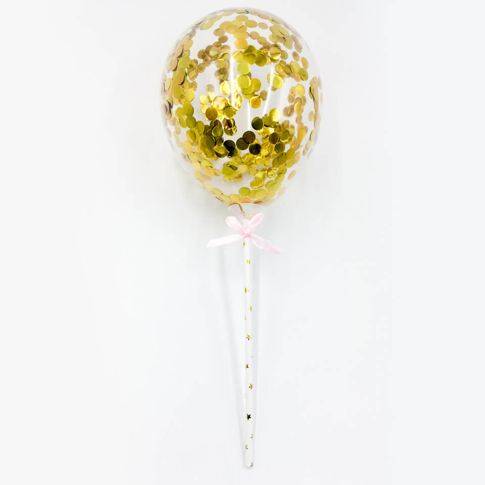 5 inch Confetti Balloons Cupcake Topper | Nicro Party