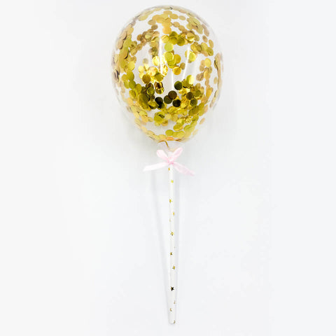 Image of 5 inch Confetti Balloons Cupcake Topper | Nicro Party