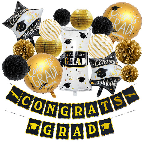Image of Congrats Grad Graduation Party Decor Kit