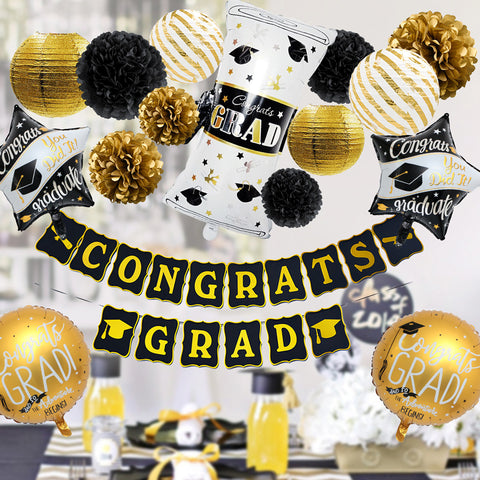 Image of Congrats Grad Graduation Party Decor Kit