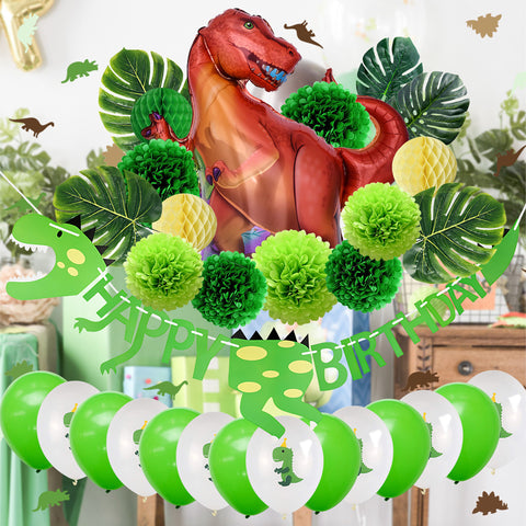 Image of Dinosaur Birthday Party Decoration Kit