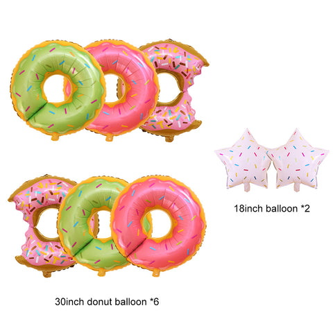 Image of Donut Grow Up Kids Birthday Decoration balloons