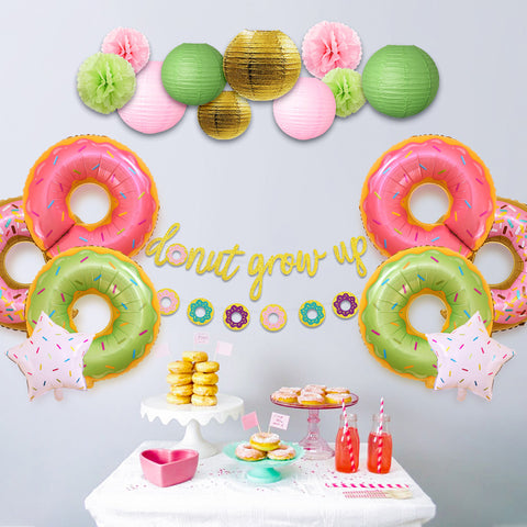 Image of Donut Grow Up Kids Birthday Decoration Kit