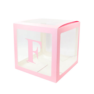 Alphabet Number Transparent Packing Name  DIY Letter Balloon Box
