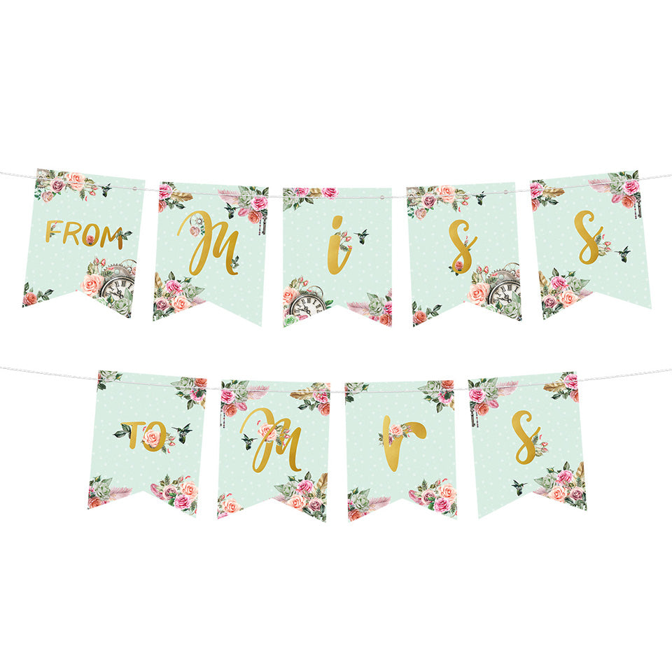 From Miss To Mrs Banner design