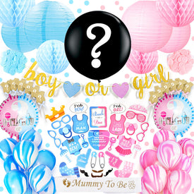 Gender Reveal Kit Boy or Girl Party Decoration