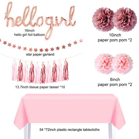 Image of Hello Girl Rose Gold Party Kit