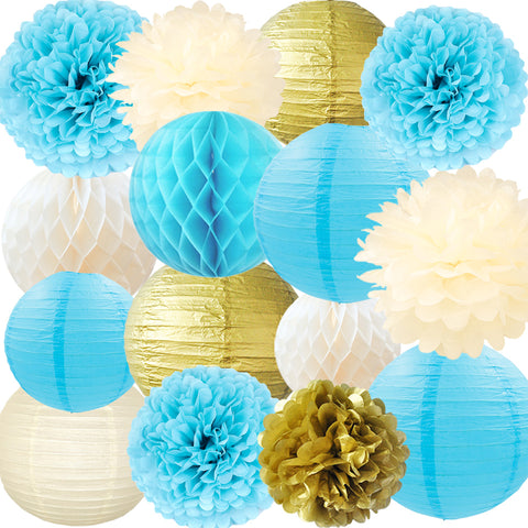 Image of Paper Flowers Lanterns Kit