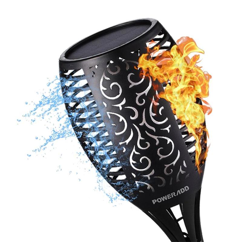 33 LED Soft Light Control Solar Flame Torch