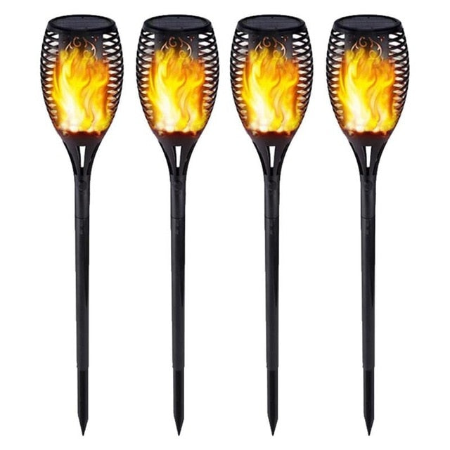 33 LED Soft Light Control Solar Flame Torch