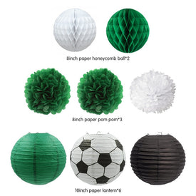 Nicro 17Pcs/Set Soccer Goal  Birthday Football Party Decoration Set