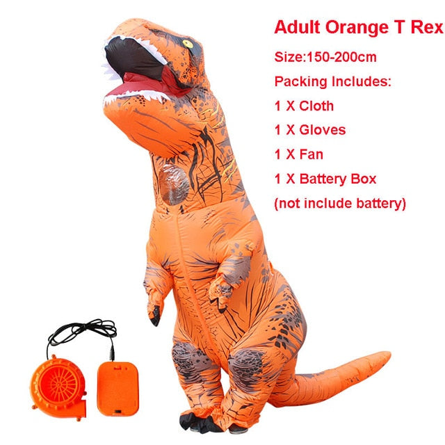 Adult Kid Inflatable Dinosaur Costume