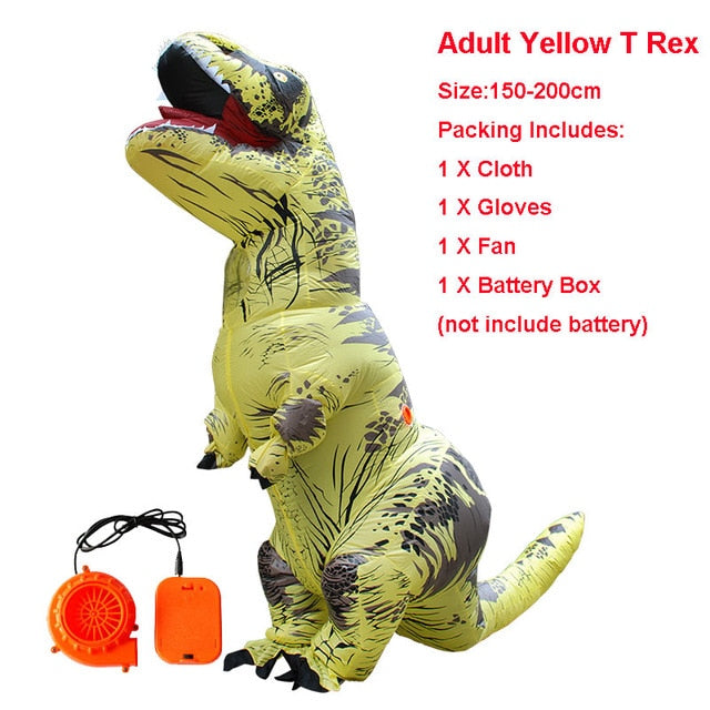 Adult Kid Inflatable Dinosaur Costume