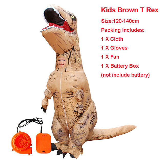 Adult Kid Inflatable Dinosaur Costume